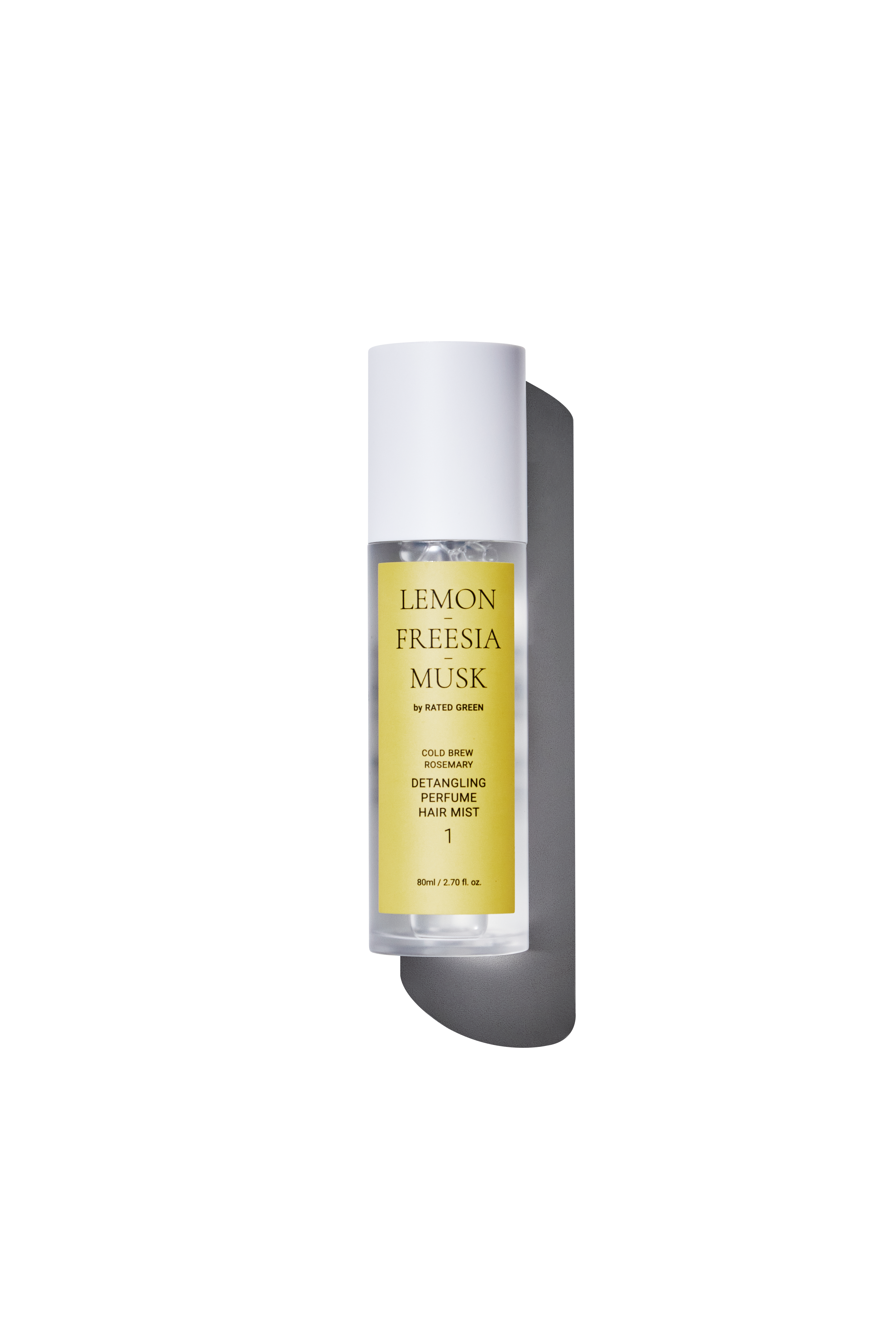 Rated Green Detangling Perfume Hair Mist 1 Lemon Fresia Musk 80ml - Парфумований міст для волосся